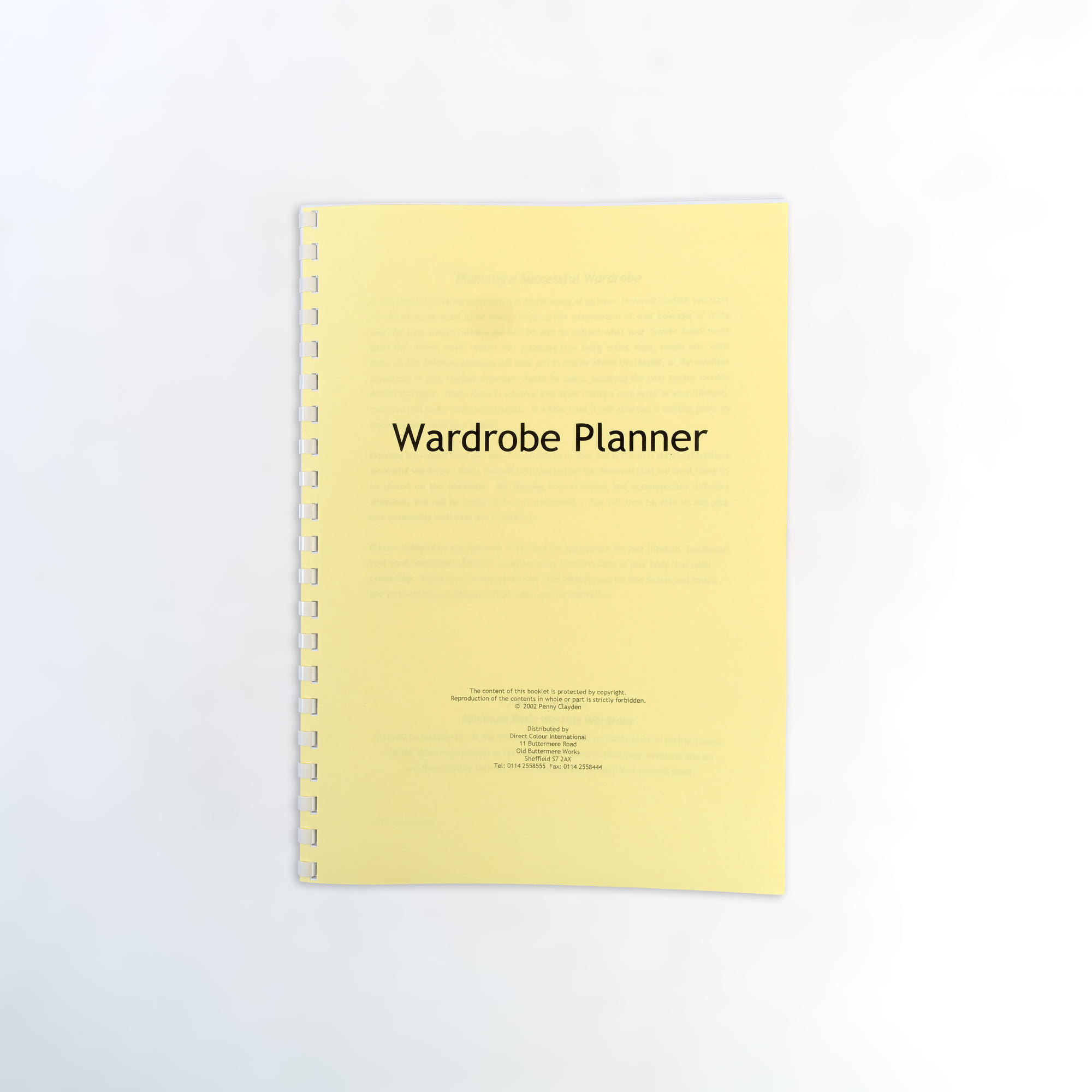 Wardrobe Planner Workbook